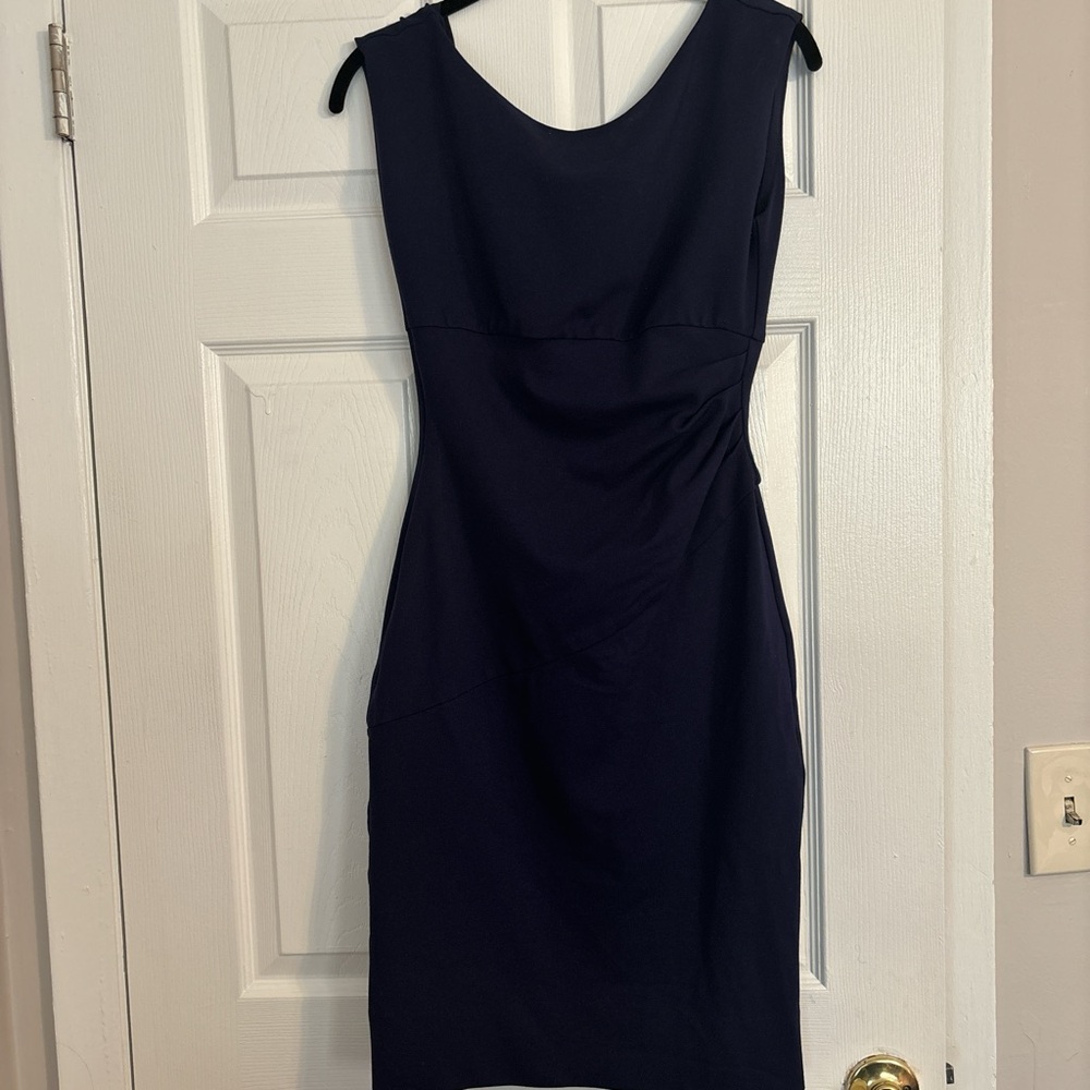 Diane von furstenberg Dress blue sheath shift sleeveless us 6 eu 38
